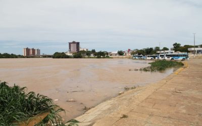 Rio Paraíba do Sul em estágio de alerta em Campos dos Goytacazes/RJ